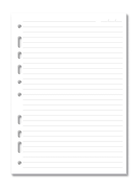 Refil Miolo Pautado p/ Caderno Argolado 50 fls. 90 g/m² 4696 - Fina Ideia