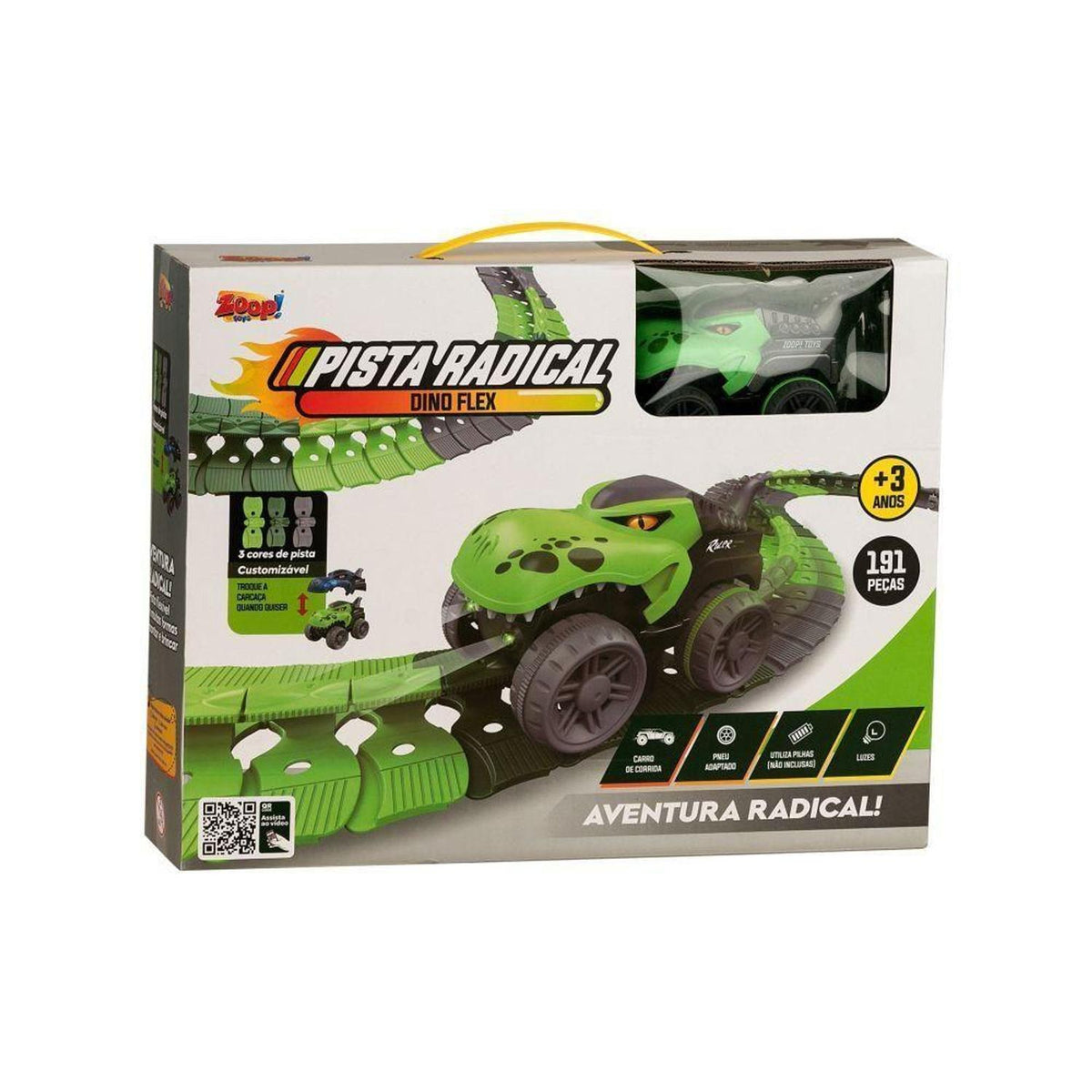 Pista Radical Dino Flex 191 Peças ZP01227 - Zoop Toys – Jessica