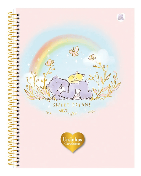 Caderno Colegial 80Fls. Ursinhos Carinhosos 10301 - Animativa