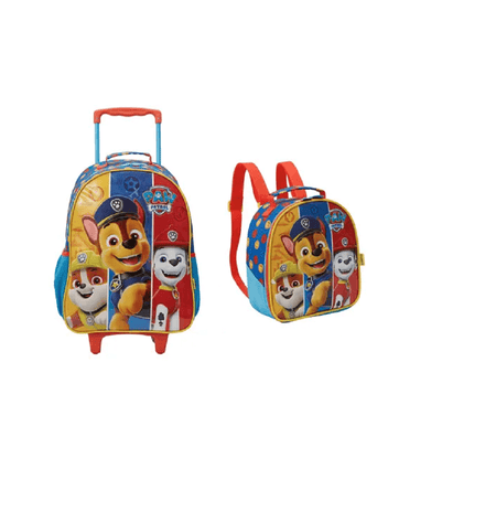 Mochila de Carrinho + Lancheira Térmica Patrulha Canina 13444 - Xeryus