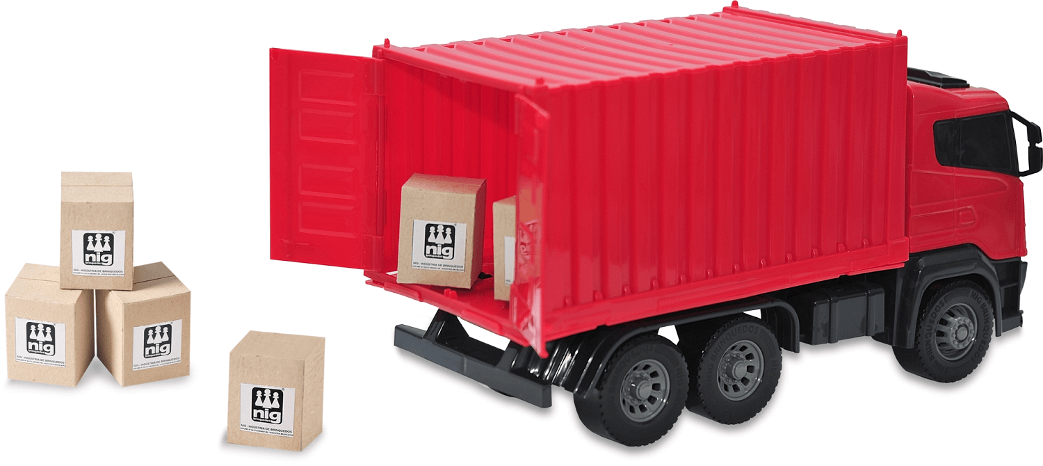 Caminhão Strong Container Sortidos 2003 - Nig Brinquedos