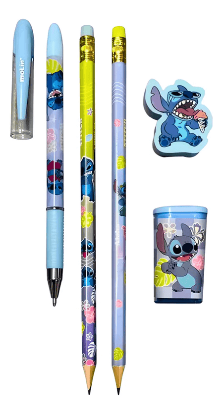 Kit Escolar Stitch com 5 Peças 31315 - Molin