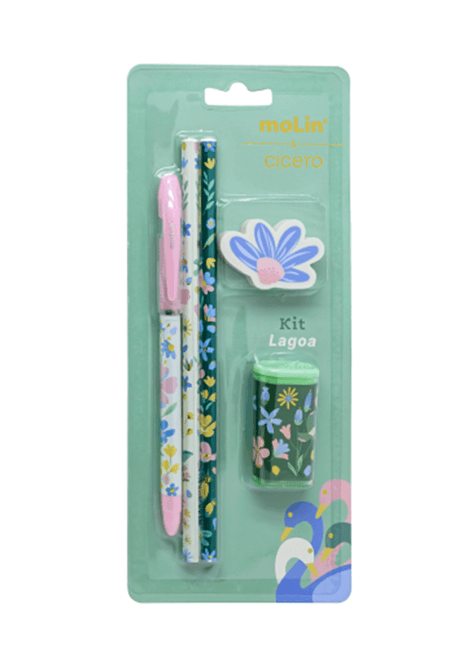Kit Escolar Cícero c/ 5 peças Lagoa 40616 - Molin