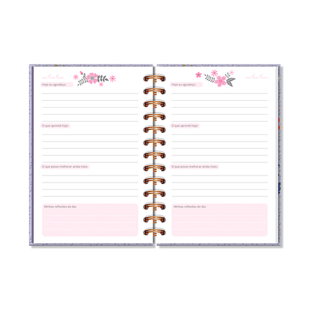 Caderno Diário de Gratidão Borboletas no Jardim 5362 - Fina Ideia