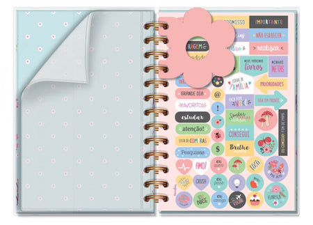 Agenda Diária M 2026 Borboletas no Jardim 11,8x16,8cm 6209 - Fina Ideia