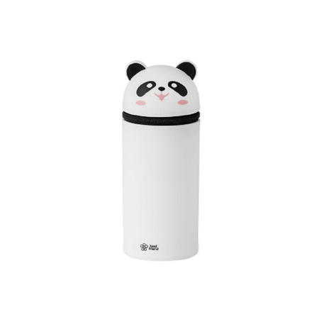 Estojo Estampado de Silicone Base Retrátil 1 Ziper Panda ET0842 - BRW