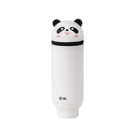 Estojo Estampado de Silicone Base Retrátil 1 Ziper Panda ET0842 - BRW
