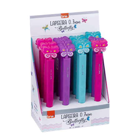 Lapiseira Corpo Emborrachado Butterfly 0.7mm LP1725 - BRW
