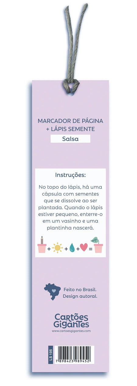 Marcador de Páginas + Lápis Semente Mística LS89 - Cartões Gigantes