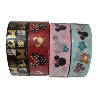 Washi Tape Minnie c/ 4 Unidades 3M X 15MM 22418 - Molin