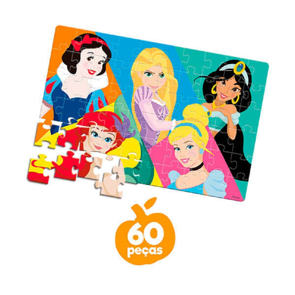 Quebra-Cabeça Princesas 100 Peças 8007 Toyster