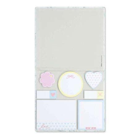 Conjunto Sticky Notes Mármore 7 Blocos c/ 30 Folhas Cada 4543-2 - Otima