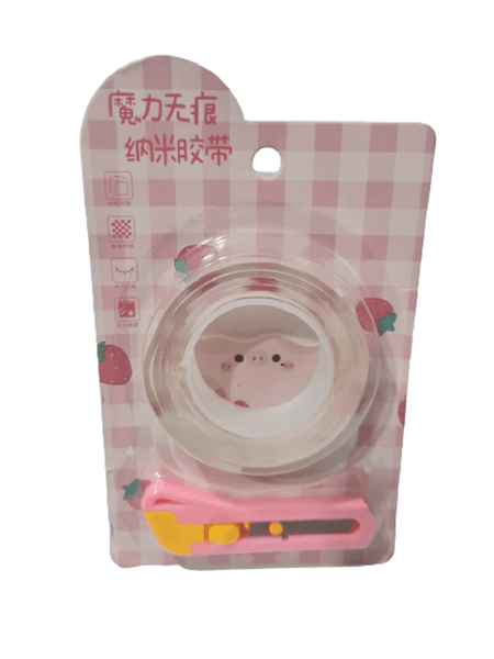 Durex Espuma Transparente 1,8x1 cm + Mini Estilete DT2344 - Dantas