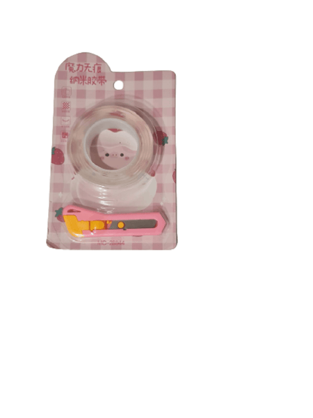 Durex Espuma Transparente 1,8x1 cm + Mini Estilete DT2344 - Dantas