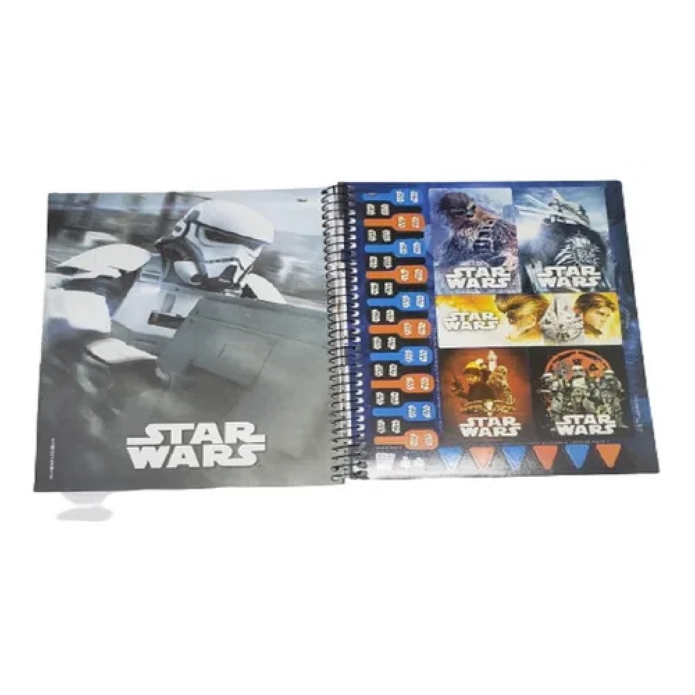 Caderno Star Wars - Personagens - 1 Matéria - Jandaia - Caderno