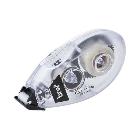 Cola em fita transparente 8mm x 6 m CO0200 - BRW