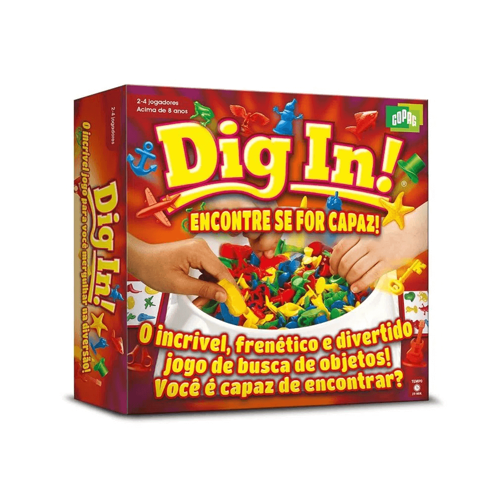 Jogo Dig In Encontre se for Capaz 31091 - Copag – Jessica Presentes