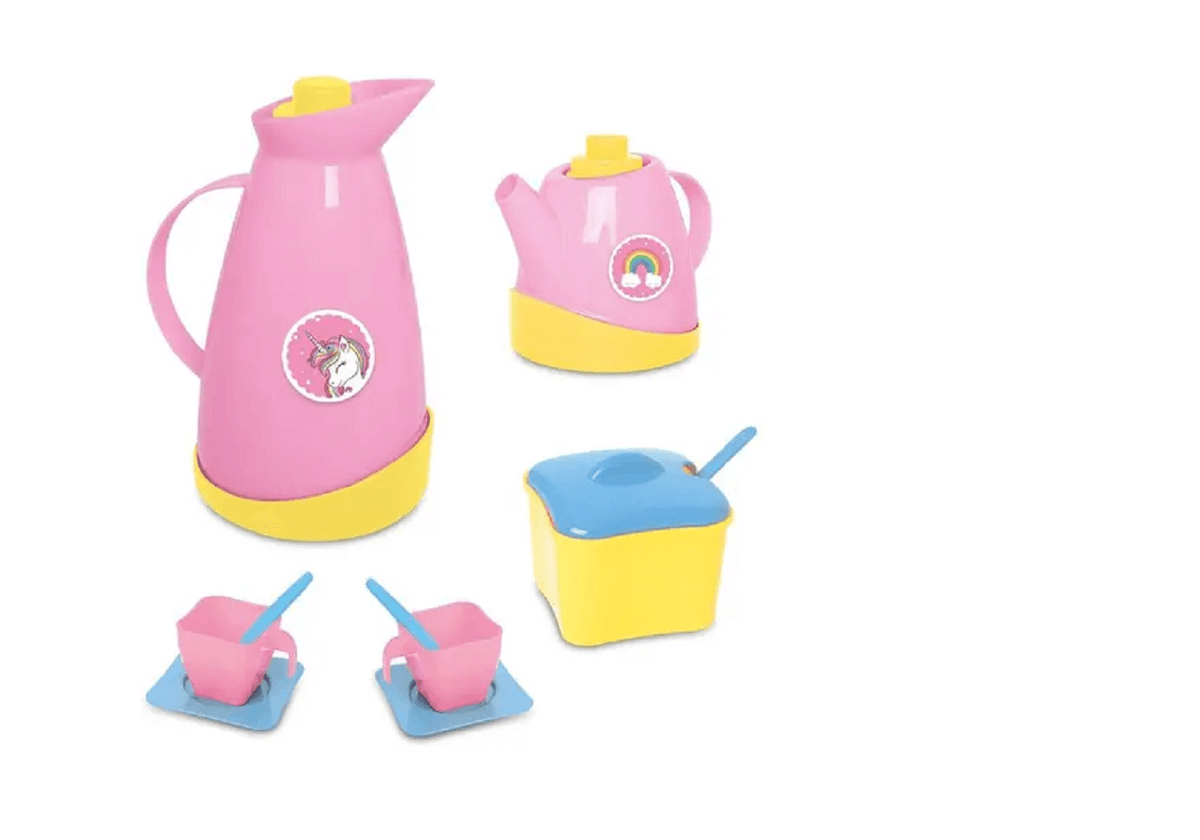 Jogo de Chazinho Colorido Unicórnio Unika 0563 - Samba Toys