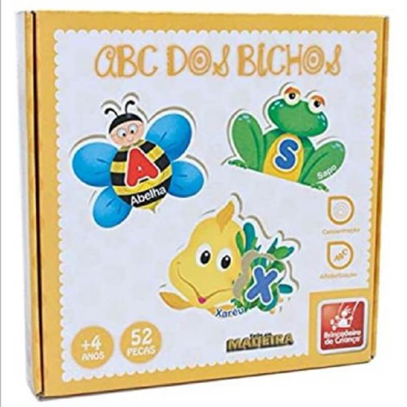 Jogo ABC dos Bichos 9275 - Brincadeira de Criança – Jessica Presentes