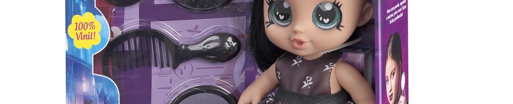 Boneca Baby Rainbowzinha Fashion Cabelo Preto 875 - Bambola