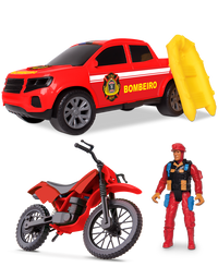Bombeiro Kit Resgate Pick-Up e Moto 0040 - Samba Toys – Jessica Bombeiro Kit Resgate Pick-Up e Moto 0040 - Samba Toys – Jessica