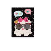 Caderno Duplo Com 72 Folhas Pautadas e Lisa Happy Cachorro CDD1101