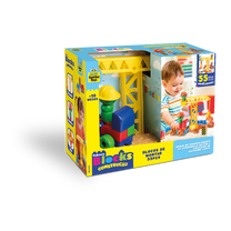 Blocos de Montar Tchuco Blocks Construção 55 Peças 0255 - Samba Toys