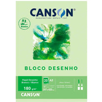 Bloco de Desenho A3 Branco 180g/m² 20 Folhas 66667165 - Canson