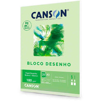 Bloco de Desenho A3 Branco 180g/m² 20 Folhas 66667165 - Canson