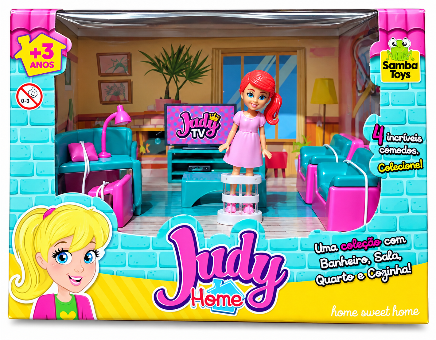 Judy Home Sala 0403 Bonecas Sortidas - Samba Toys