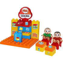 Turma da Mônica na Escolinha c/ 2 Bonecos e 19 Blocos 0425 - Monte Libano