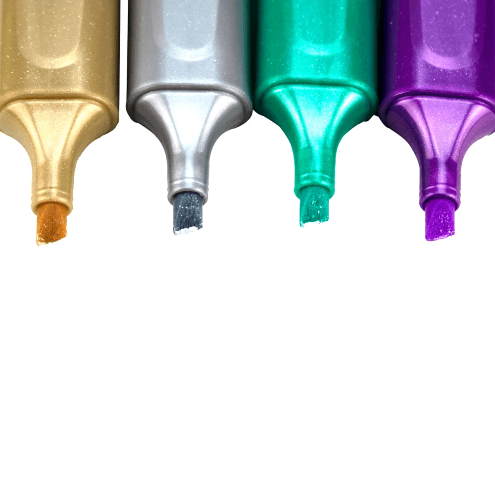 Marca Texto Fantasia Matallic c/ 4 Cores 06709 - Acrilex