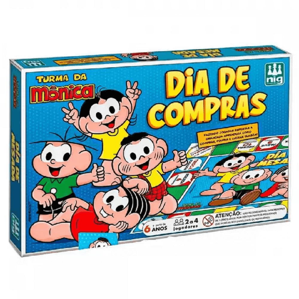 Jogo Dia De Compras Turma Da Mônica 0760 - Nig Brinquedos