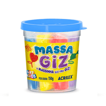 Massa Giz 6 Cores Massinha que Vira Giz 07710 - Acrilex