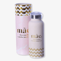 Garrafa Bubble Mãe Mármore 500ml 10072349 - Zona Criativa