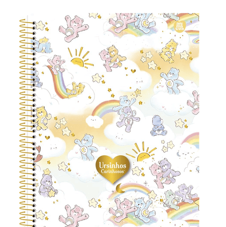 Caderno Colegial 80Fls. Ursinhos Carinhosos 10301 - Animativa