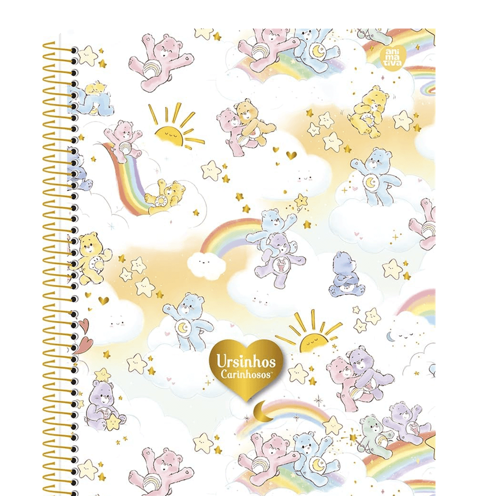 Caderno Colegial 80Fls. Ursinhos Carinhosos 10301 - Animativa