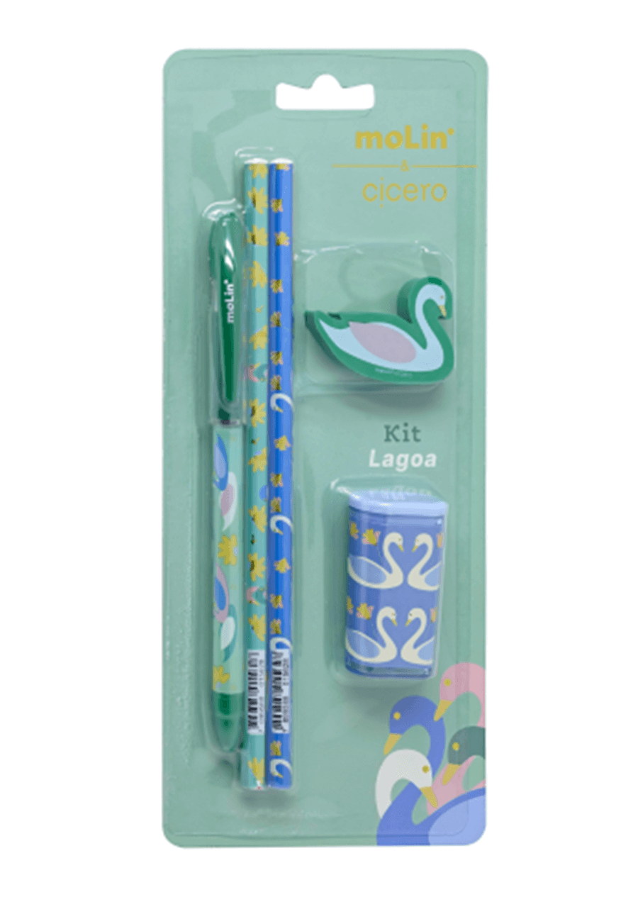 Kit Escolar Cícero c/ 5 peças Lagoa 40616 - Molin