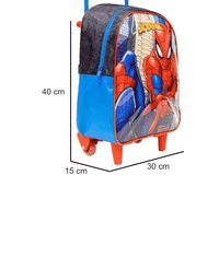 Mochila Com Rodinhas G 16" Spider-man 10660 - Xeryus
