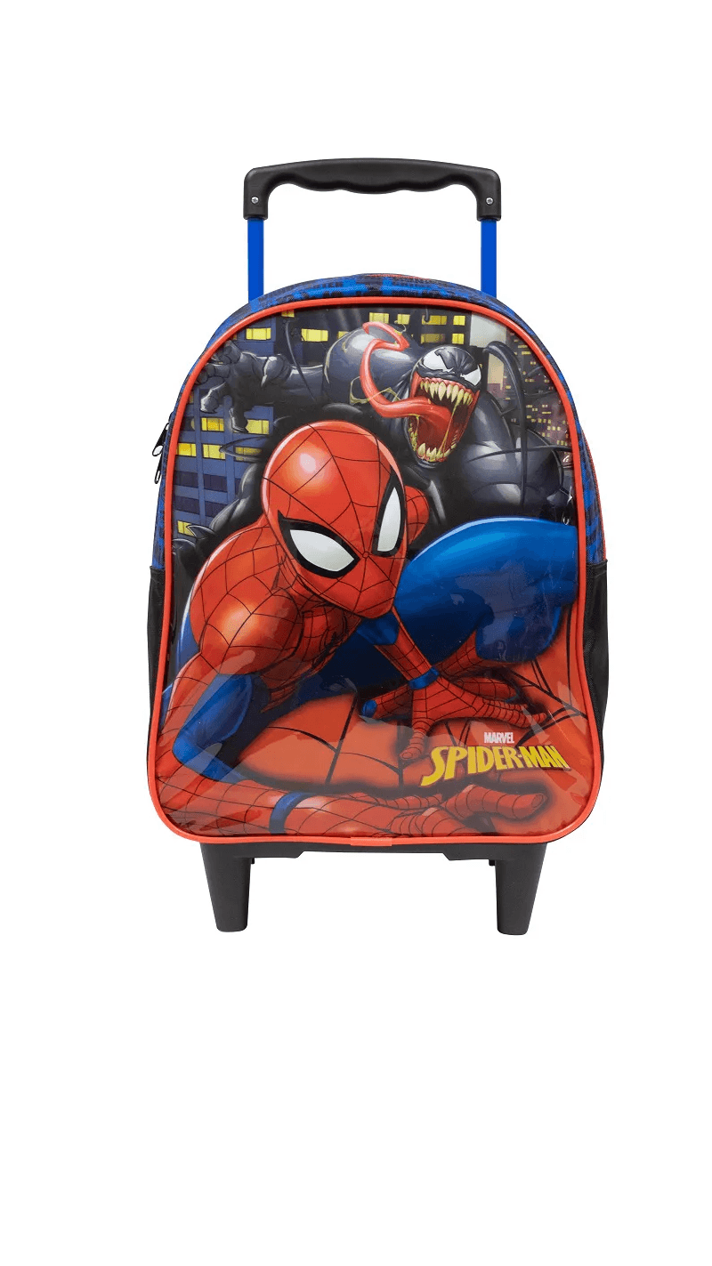 Mochila Com Rodinhas G 16" Spider-man 10670 - Xeryus