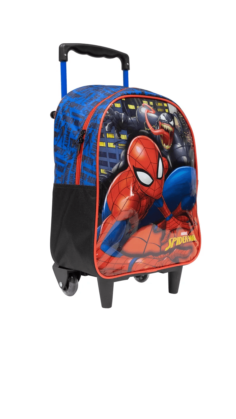 Mochila Com Rodinhas G 16" Spider-man 10670 - Xeryus