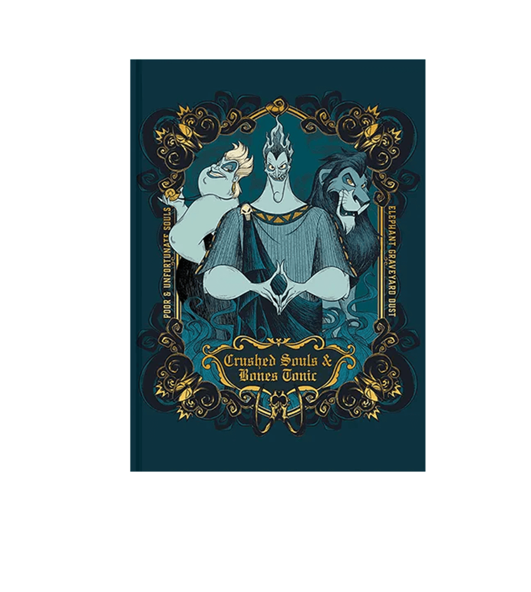 Caderno Colegial Costurado Vilões Disney 160 Folhas 10785 - Animativa