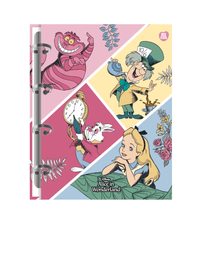Caderno Colegial Argolado Alice no Pais das Maravilhas 160 Fls. 10826 - Animativa
