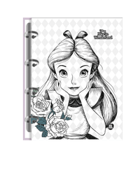Caderno Colegial Argolado Alice no Pais das Maravilhas 160 Fls. 10826 - Animativa
