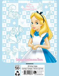 Refil para caderno Argolado Alice In Wonderland 80Fls. 10827 - Animativa
