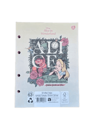 Refil para caderno Argolado Alice In Wonderland 80Fls. 10827 - Animativa
