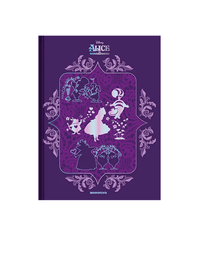 Caderno Colegial Alice in Wonderland Costurado 160 Folhas 10831 - Animativa
