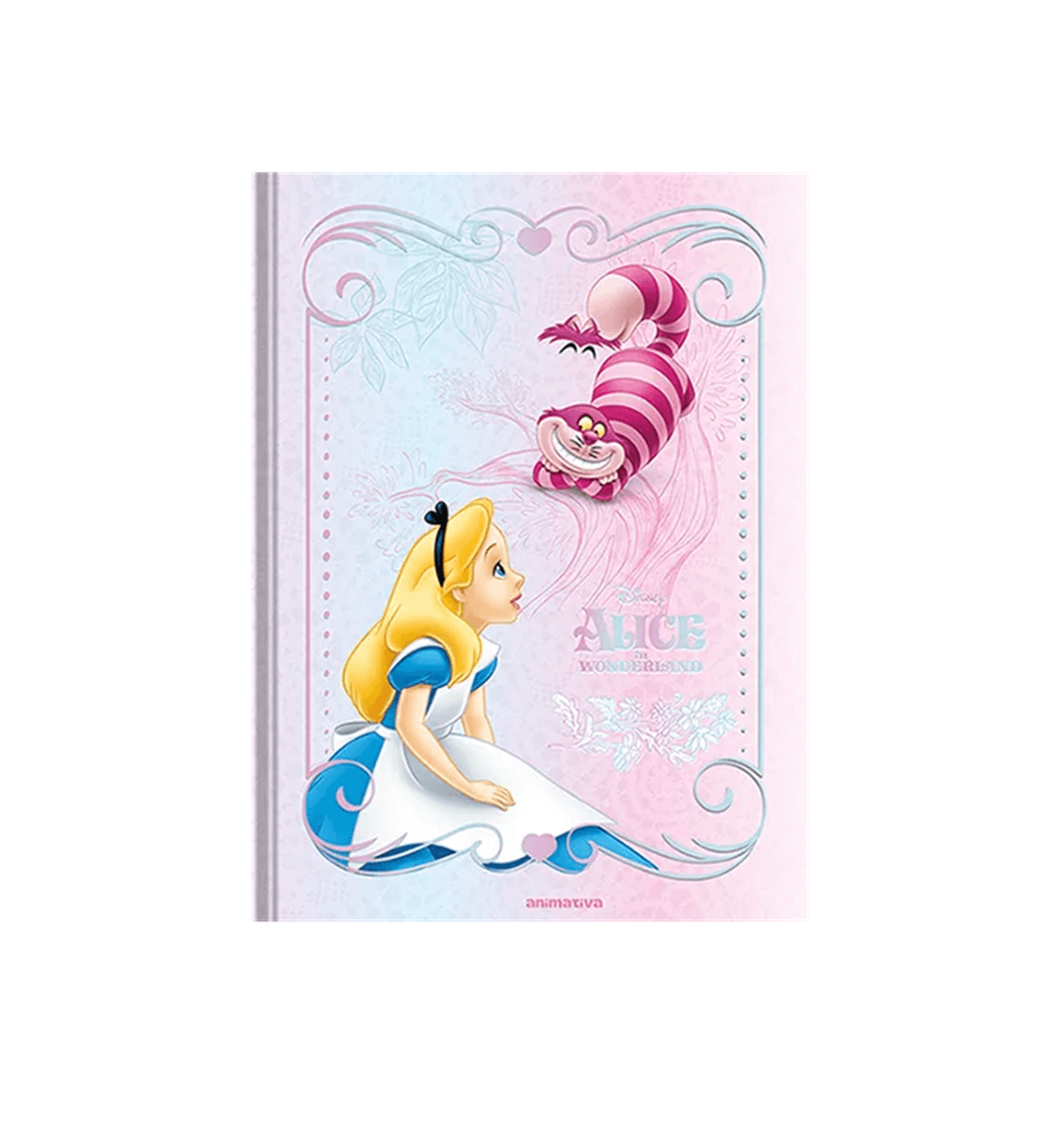 Caderno Colegial Alice in Wonderland Costurado 160 Folhas 10831 - Animativa