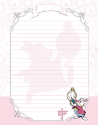 Caderno Colegial Alice in Wonderland Costurado 160 Folhas 10831 - Animativa
