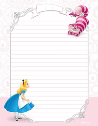Caderno Colegial Alice in Wonderland Costurado 160 Folhas 10831 - Animativa
